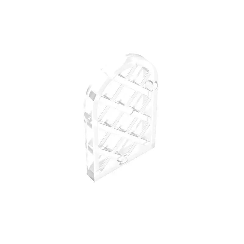 Szyba GDS-989 Gobricks do okna 1x2x2 2/3 kratownicowy diament z zaokrąglonym blatem kompatybilny z lego 30046 DIY dla dzieci