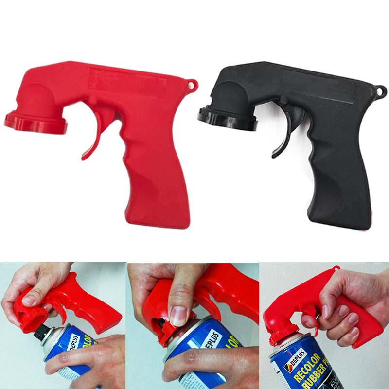 Car Spray Paint Gun Professional Paint Can Adapter Handle Tool with Full Grip Trigger for Auto Maintenance Paint Polish Tools