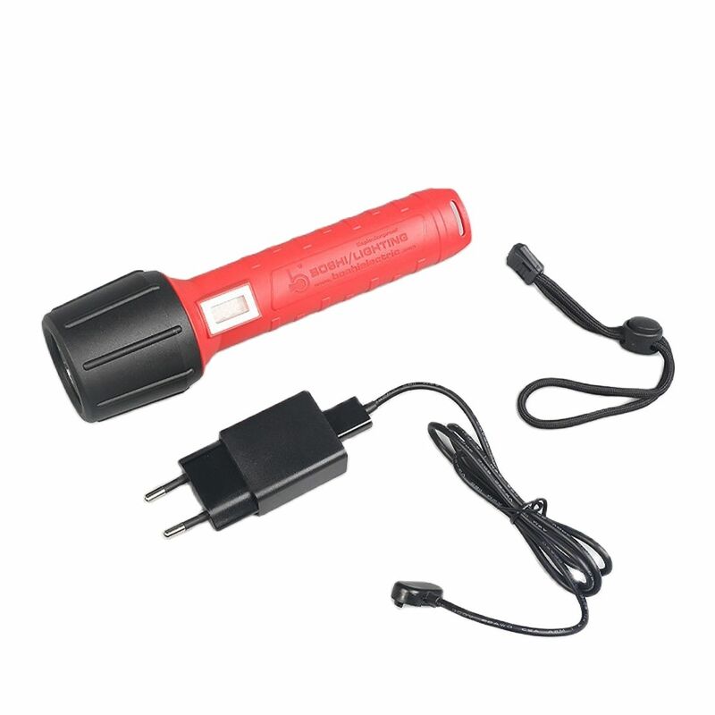 SP-1-linterna de seguridad portátil impermeable, linterna LED de nailon con batería recargable de 3W y 3100mAH, Material de nailon