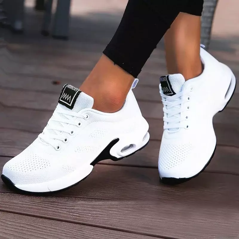 Women Vulcanize Shoes Platform Casual Sneakers Shoes Flats Mesh Breathable Running Shoe Chunky Summer Sports Tenis Shoes 2023