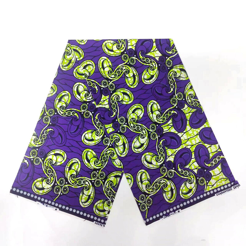 2023 New Design 100% Cotton Top Quality Supe-V Holande Wax African Fabric For Wedding Dress Making Craft Loincloth HS