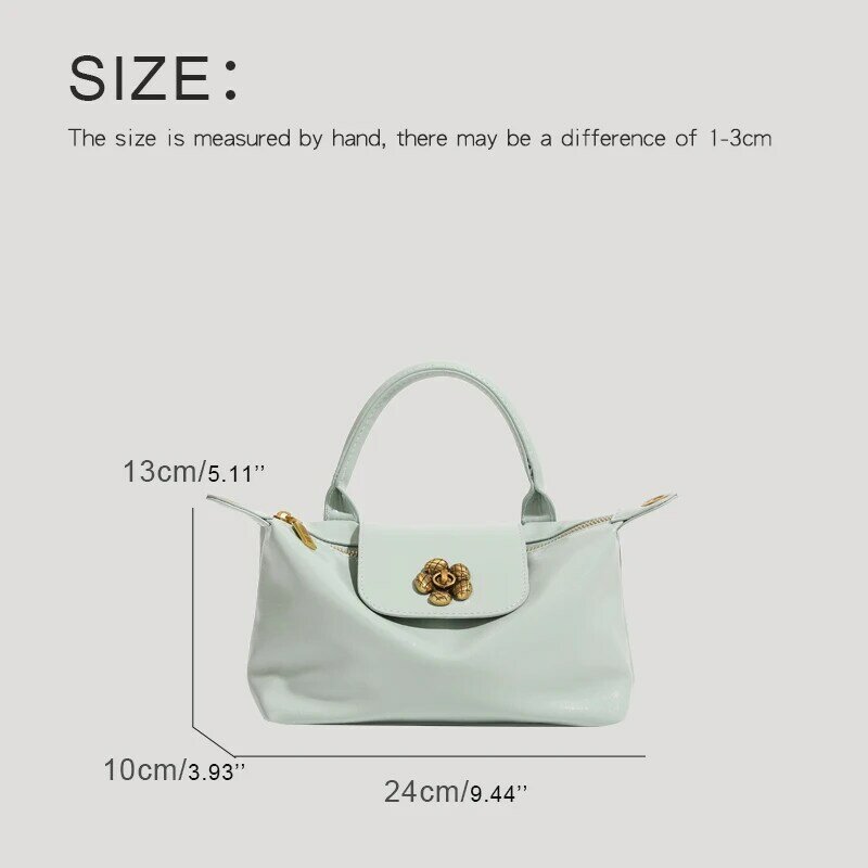 England Style Bags For Women Luxury Designer Handbag And Purses 2024 New In PU Vintage Sequined Flower Top Handle Small Shoulder