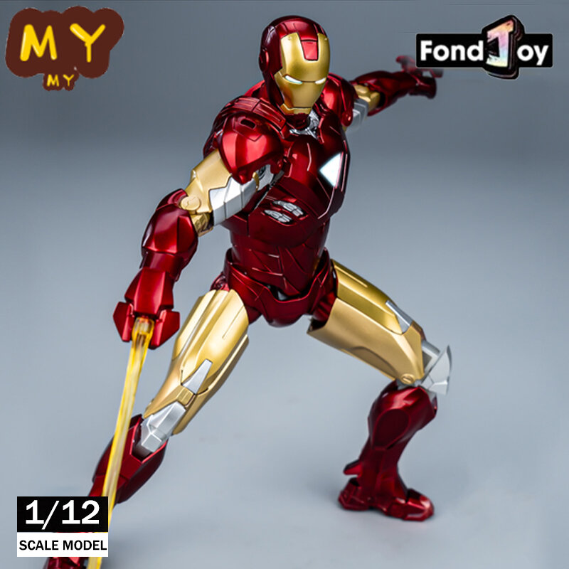 أعجوبة الرجل الحديدي MK6 مجموعة نموذج ، إنفينيتي ساغا الرجل الحديدي ، MK6 شكل عمل التجميع ، مفصل ABS ، لعبة أطفال متحركة ، Fondjoy الأصلي ،