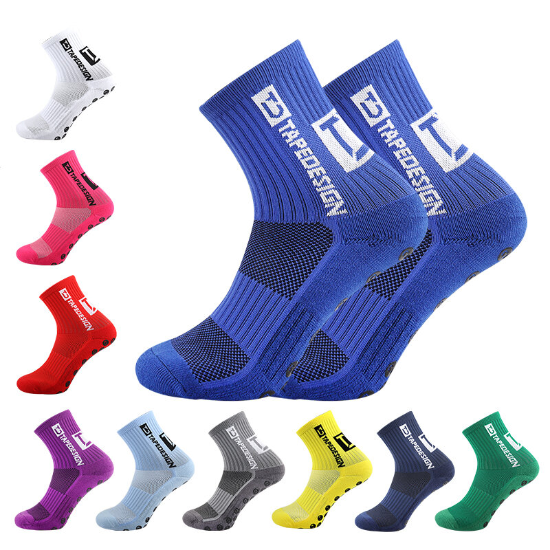 Новые Нескользящие футбольные носки, баскетбольные футбольные спортивные носки с подогревом, велосипедные мужские и женские