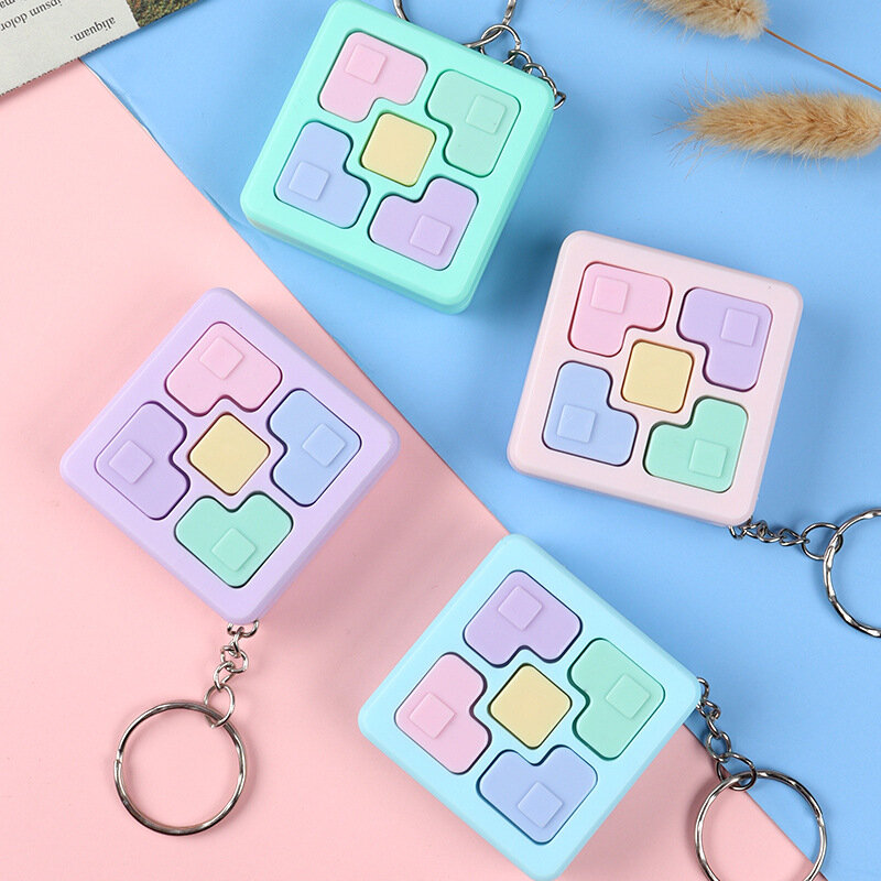 Macaron-farbige Mini Handheld Elektronische Spiel Maschine Puzzle Speicher Ausbildung Interaktive Spiel Mit Licht Sound Kinder Spaß Spielzeug
