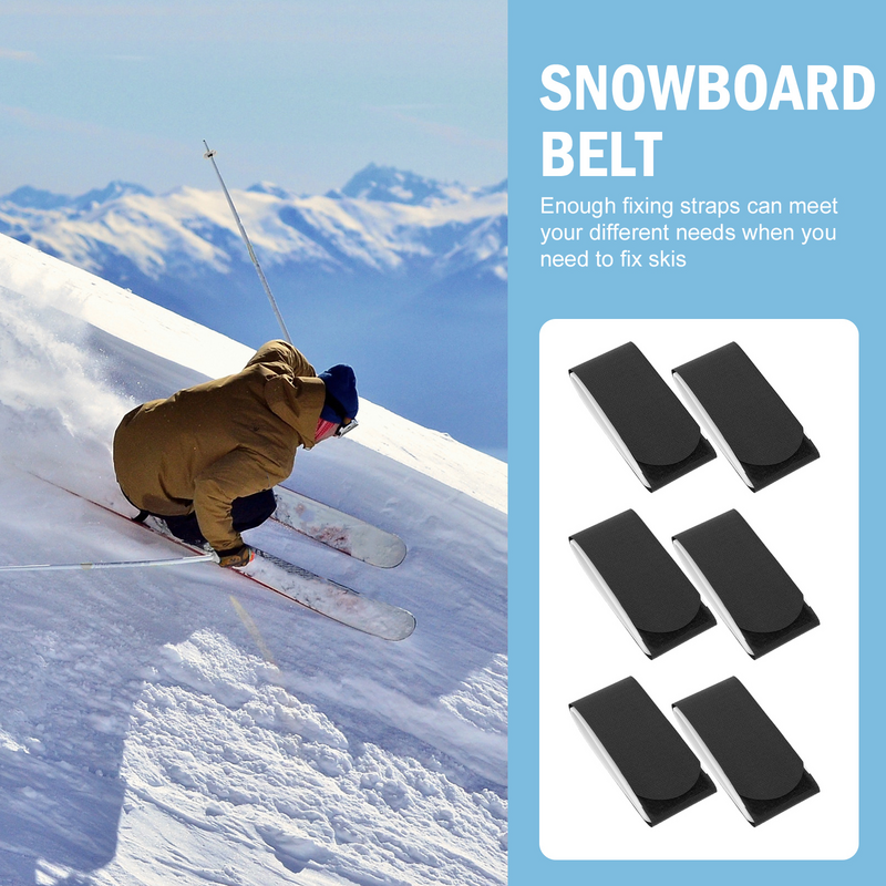 Ski Straps Strap Carrier Snowboard Skis Accessories Fixing Belt Ties Skiing Lash Buckle Band Board Sled Holder Fastener
