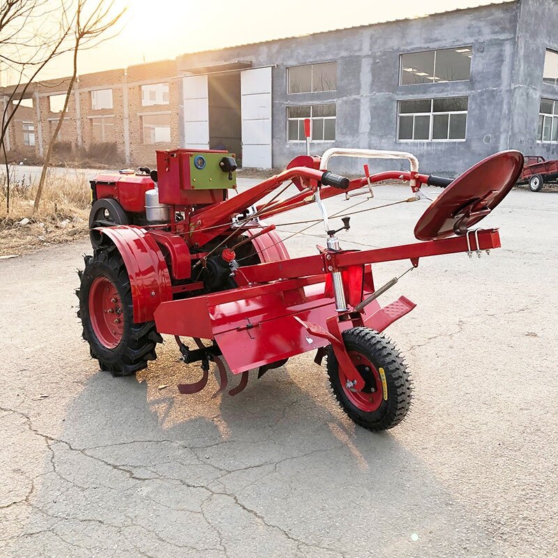 Прямая продажа с завода, многофункциональный двухколесный фермерский ручной мини-трактор 12 л.с.
