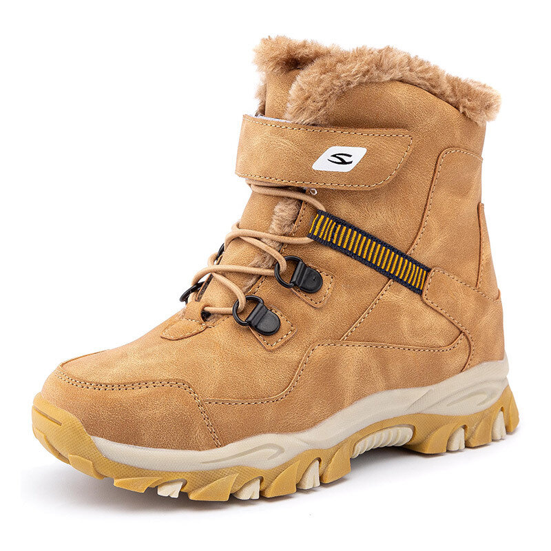 Sepatu bot katun salju anak-anak, sepatu bot empuk hangat musim dingin dan besar untuk anak laki-laki dan perempuan