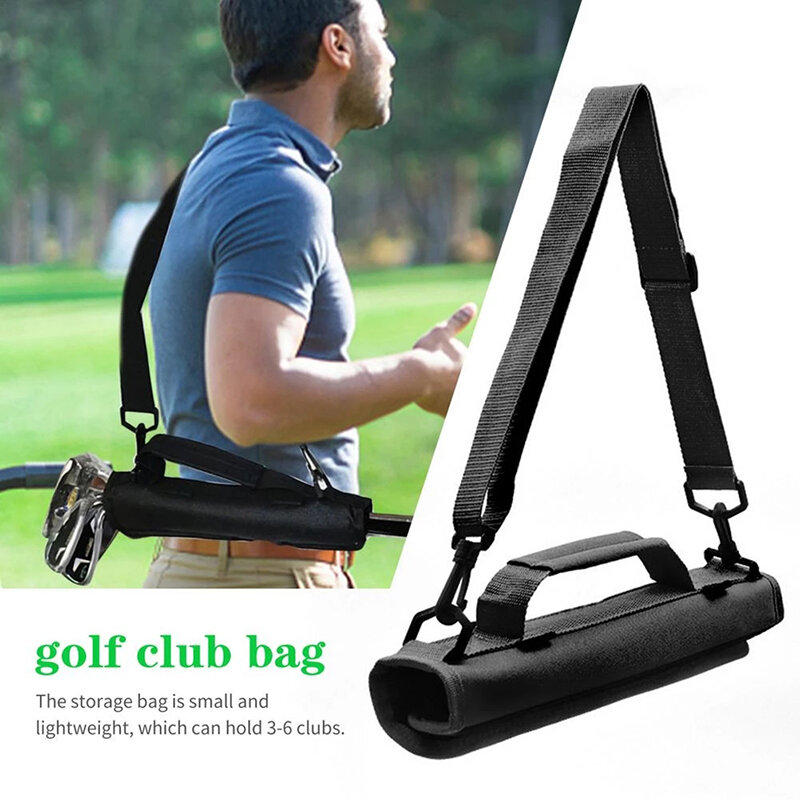 1pc mini saco de transporte de golfe de náilon driving range saco de viagem caso de treinamento de golfe com alças de ombro ajustáveis acessórios de golfe