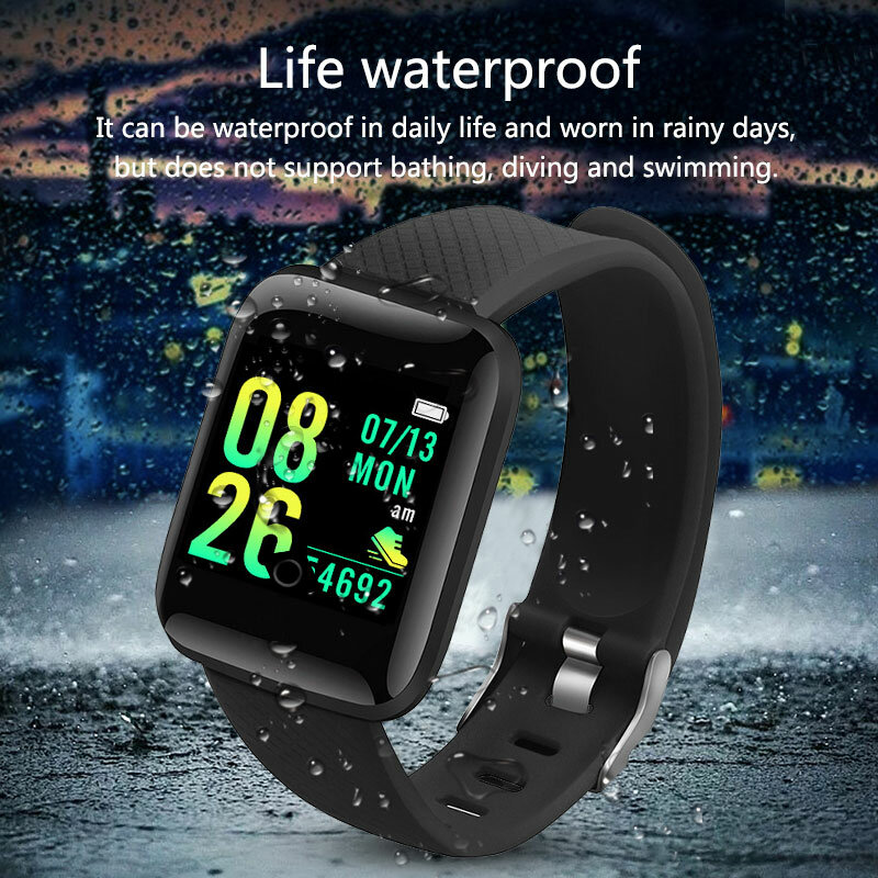 Reloj inteligente para niños y niñas, pulsera Digital con rastreador de Fitness, resistente al agua