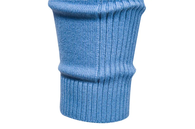 Новинка, зимние мужские свитера Y2K с высоким воротником, повседневные однотонные Качественные теплые приталенные вязаные свитера с высоким воротником, пуловеры для мужчин