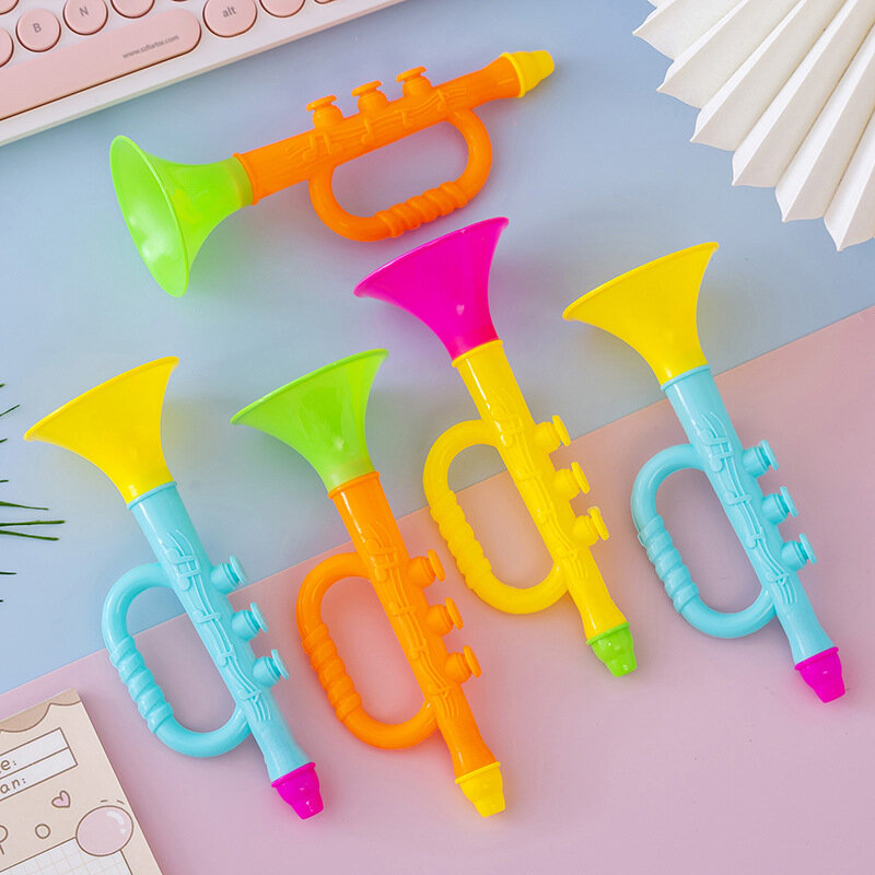 1PC Baby Musik Spielzeug Frühen Bildung ToyColorful Baby Musik Spielzeug Musik Instrumente Für Kinder Trompete Zufällige Farbe