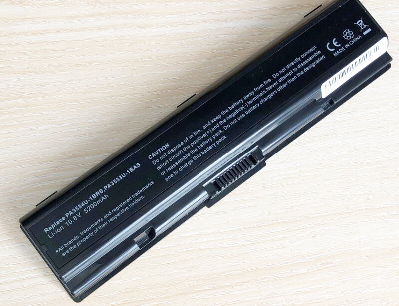 Batería de portátil para Toshiba pa3534, pa3534u, PA3534U-1BAS, PA3534U-1BRS, satélite A300, A500, L200, L300, L500, L550, L555