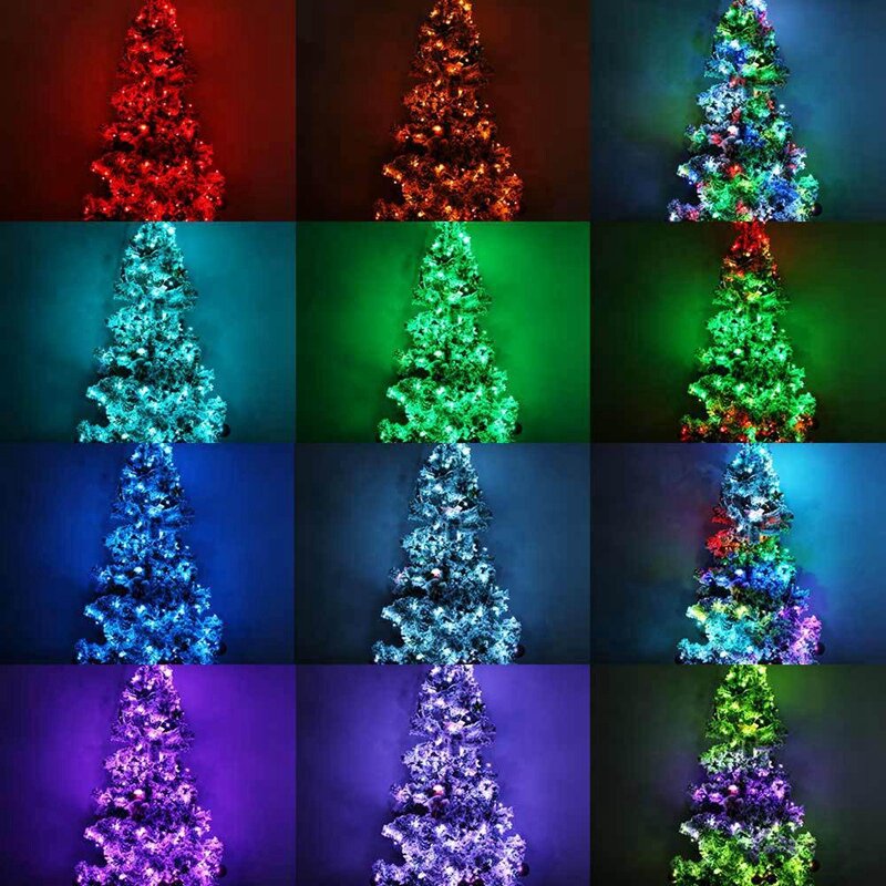 Tuya WiFi LED String Lights para a árvore de Natal, Fairy Lights com controle remoto, guirlanda ao ar livre, decoração