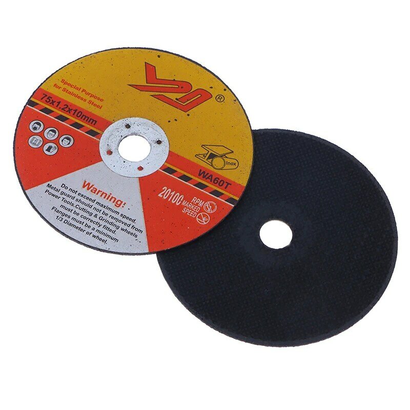 Mini disco de corte Circular de resina, disco de lijado de 75mm para amoladora angular, broca de corte de piedra de acero, 5 unidades