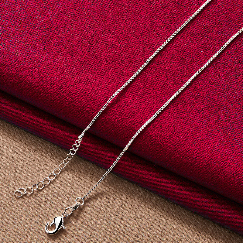 SHSTONE 925 accessori per catena in argento Sterling collana con ciondolo a forma di cuore/perline per le donne gioielli di moda di compleanno per feste di matrimonio