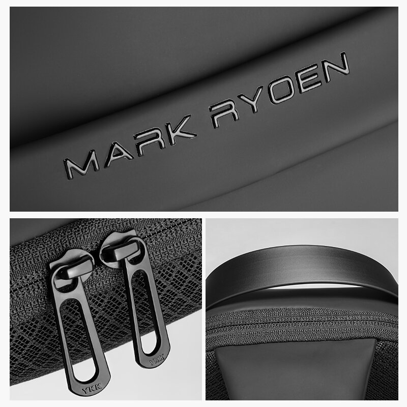 Mark Ryden tas dada kasual pria, tas kurir, tas bahu olahraga, tas selempang pria, tas dada untuk pria