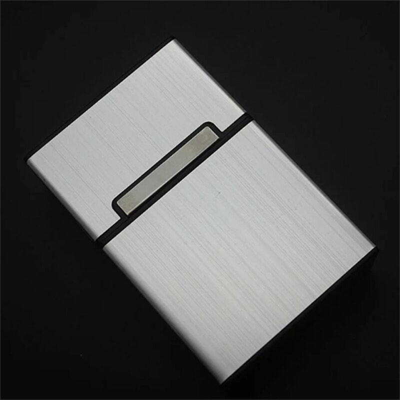 Magnetic Button Business Card Box Elegant Design Lightweight ID Card Case Metal Box Aluminum Alloy Name Card Holder Credit Card