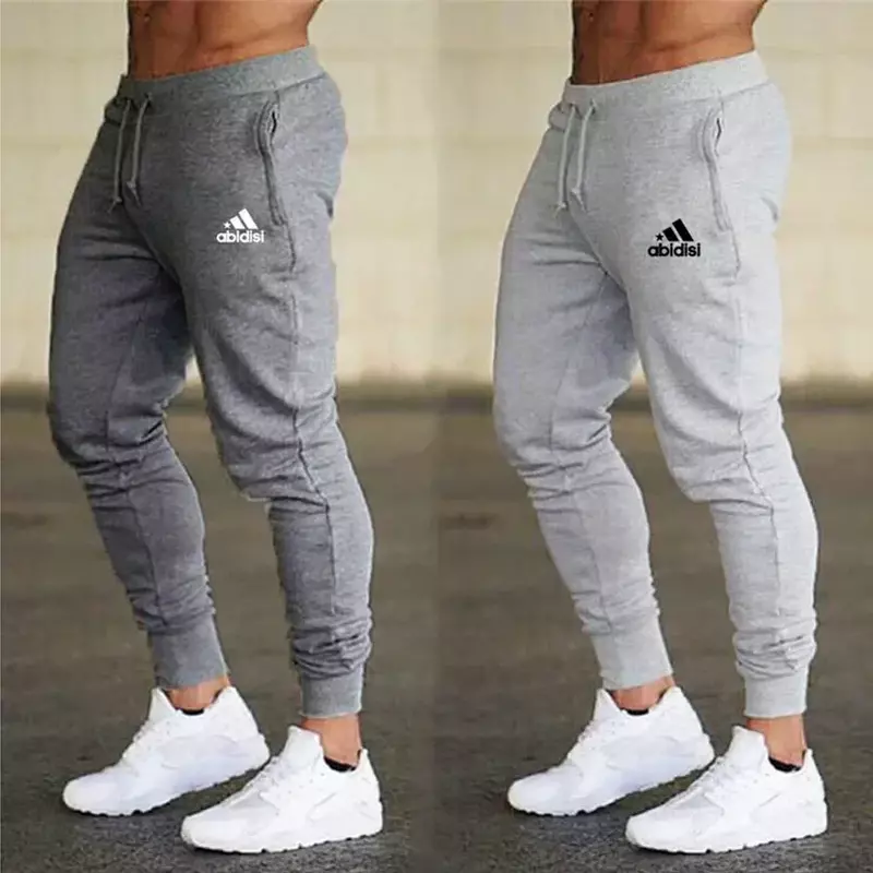 Calça de moletom skinny casual masculina, calça esportiva de ginástica, roupa de rua, verão, 2024