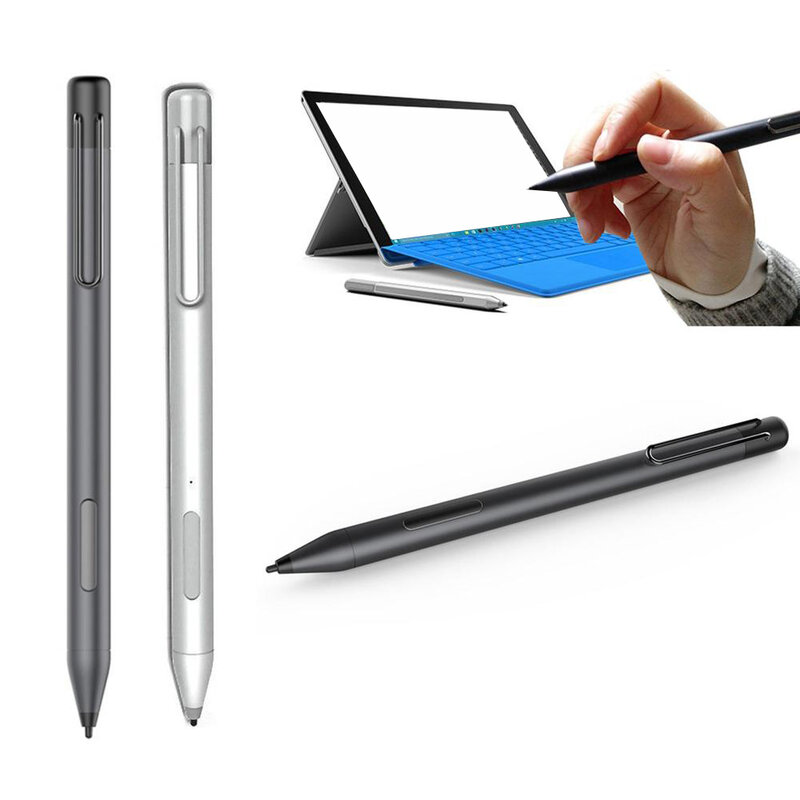Bolígrafo electrónico para Microsoft Surface Stylus Pen Go Pro7/6/5/4/3, 4096 niveles de presión con Extractor de Punta + punta-Negro