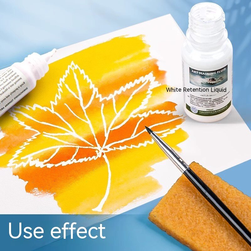 18ml Art Masking Fluid Pigment Covering Liquid Watercolor Paint Watercolor Masking Fluid Blank Glue Painting Art Supplies