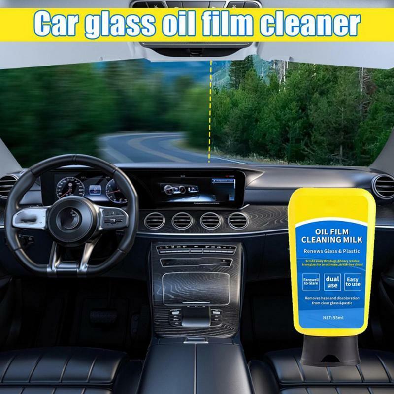 Windshield Oil Film Remover Glass Cleaner Coating Agent Car Detailing Water Spot Remover Oil Film Remover Glass Film Removal