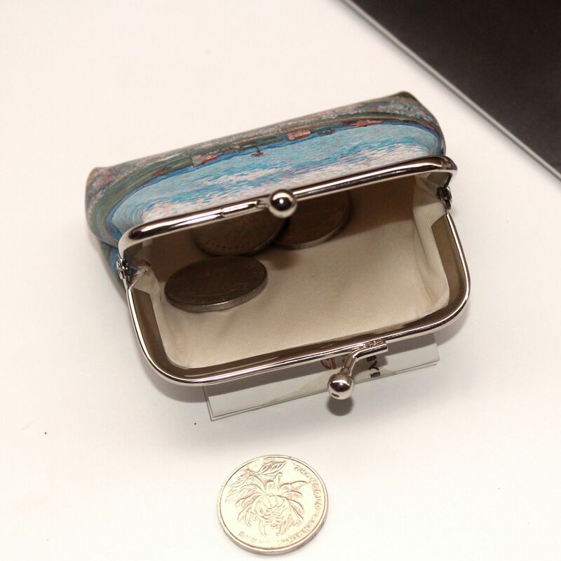 Small Wallet Women Mini Printing Coin Purses Hasp Cash Card Handbags Clutch Money Change Bag Famous Van Gogh Oil Printing