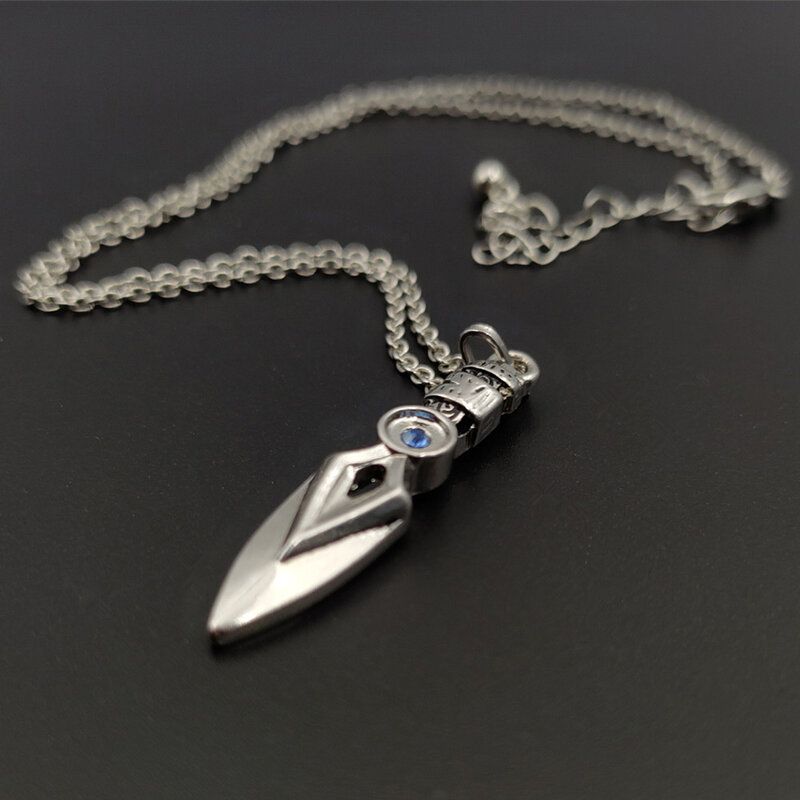 Valorant Necklace Jett Cosplay Blade Storm Knife Pendant Choker Fashion Jewelry Accessories Men Halloween Gifts For Adult
