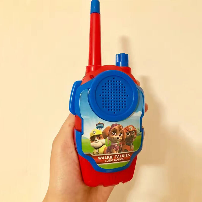 462MHZ plastic toy intercom 200m anti-interference mini upgraded noiseless walkie talkie children's cartoon parent-child toys