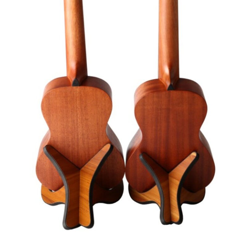 De madeira Vertical Display Stand para Ukulele, guitarra pequena suporte de madeira, X-Shaped, violino portátil