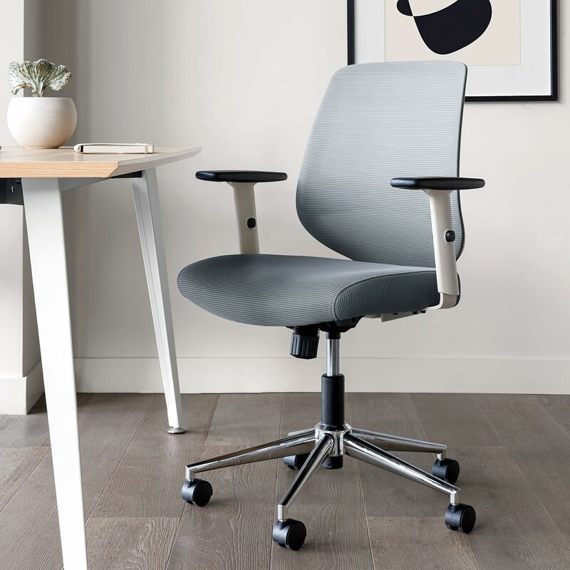 Ветвей ежедневный стул-компьютерный офисный стул с поворотным механизмом, поясничный упор и регулируемые подлокотники-устойчивый, стильный сетчатый,