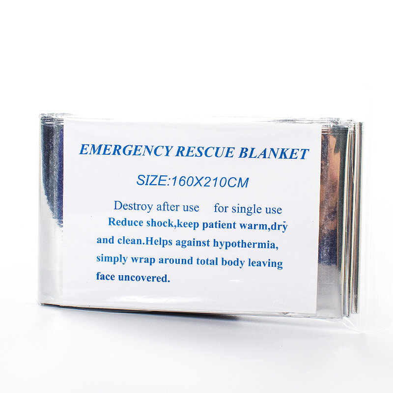 Outdoor Moisture-proof Portable Insulation PET Foil Thermal Field First Aid Blanket Temporary Escape Signal Reflective Film