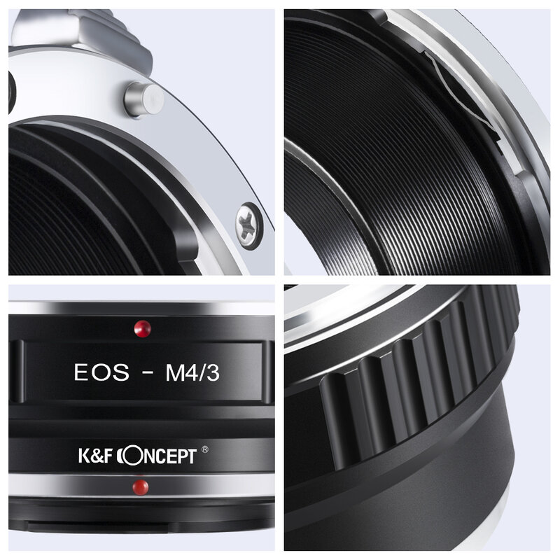 K & F CONCEPT for EOS-M4/3 렌즈 마운트 어댑터 Canon EOS EF 마운트 렌즈 M4/3 MFT 올림푸스 펜 및 파나소닉 루믹스 카메라 용