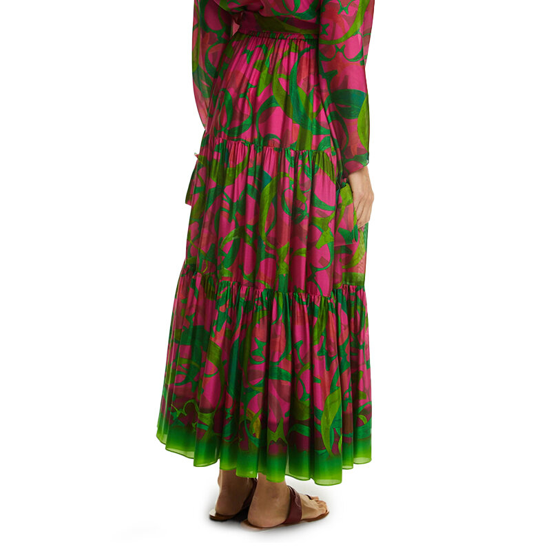 Falda holgada de diseño con cordones para mujer, prenda cómoda, suave, Multicolor, informal, a la moda, novedad de 2024