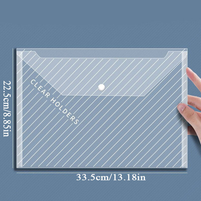 10 pz A4 sacchetto di File trasparente documenti di plastica archiviazione sacchetto di immagazzinaggio studente organizzatore informazioni cartelle tascabili cancelleria