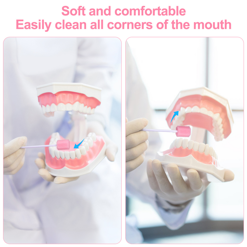 Einweg-Mundpflege schwamm abstrich Zahn reinigung Mund abstriche sterile nicht aromatisierte Mund abstriche tägliche Mundpflege