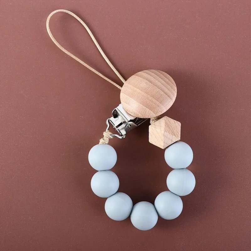 Pacifier Clips Chain Silicone Beads BPA Free DIY Holder Soother Chains Baby Teething Toys Chew Accessories