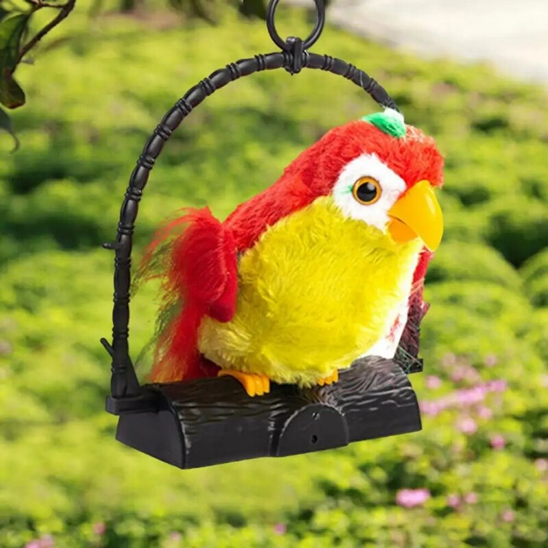 Wykwintna miłe w dotyku realistyczna zabawka elektryczna gadająca papuga artykuły gospodarstwa domowego papuga pluszowa zabawka pluszowa zabawka