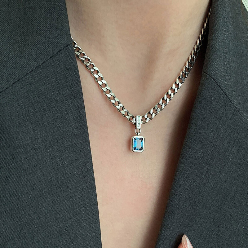 Женское ожерелье из серебра 925 пробы, очаровательное Персиковое ожерелье в форме сердца, универсальный подарок на вечеринку