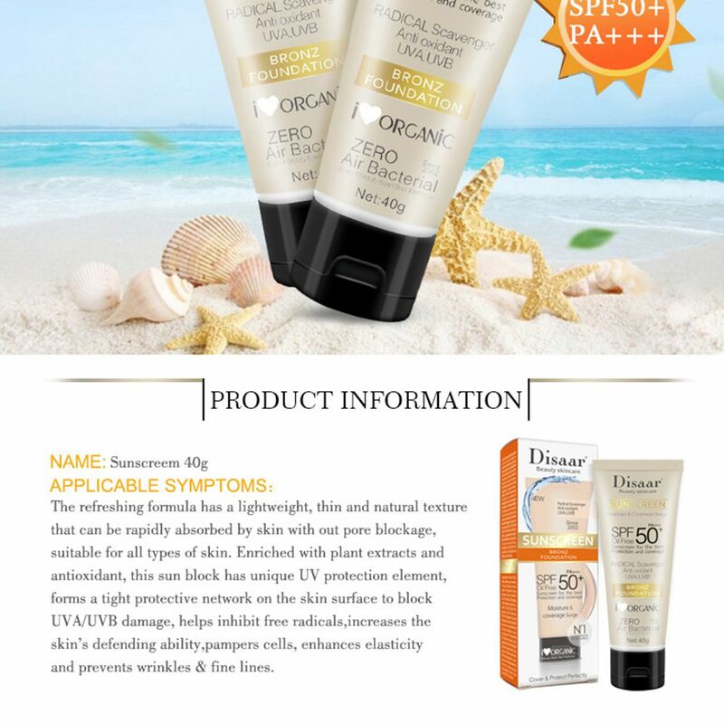 Sunscreen Body Sunscreen Face Sunscreen Anti-Allergic Moisturizing, UVA & UVB Protection, 50spf+++High-Efficiency Sunscreen