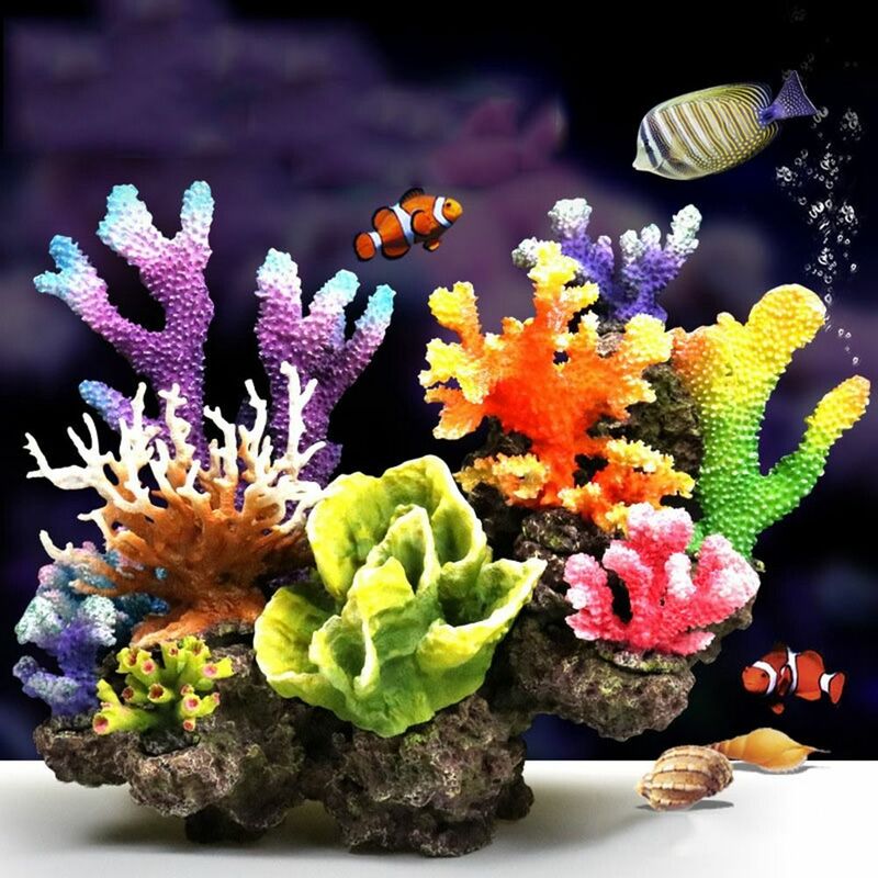 Modelo de Coral Artificial para decoración de escritorio, simulación de paisaje, resina de Coral, Decoración de mesa
