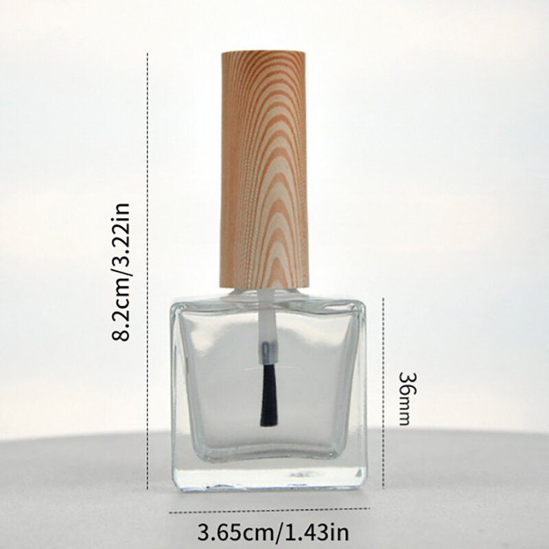 Flacone di smalto per unghie Sub-imballato da 3ML flacone vuoto di Gel per unghie con flacone di miscelazione vuoto in vetro con pennello contenitore per ritocco 1pc
