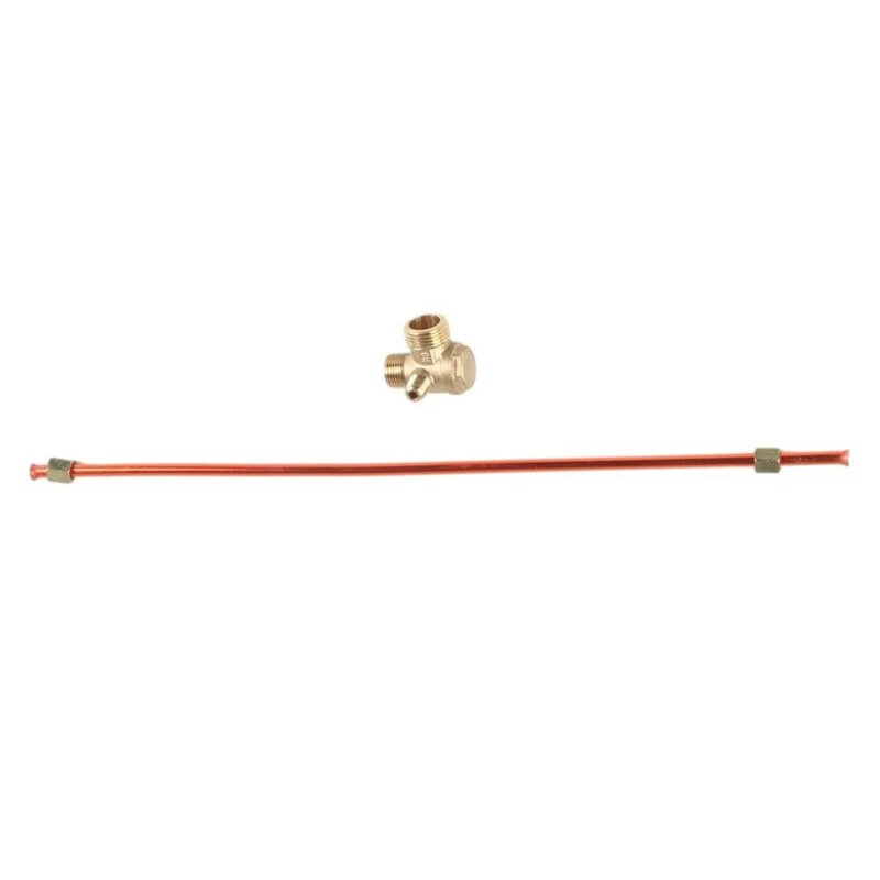 Liga de cobre substituição da válvula, acessórios do compressor de ar, tubo de escape, 3 portas, 200mm, 400mm, 600mm