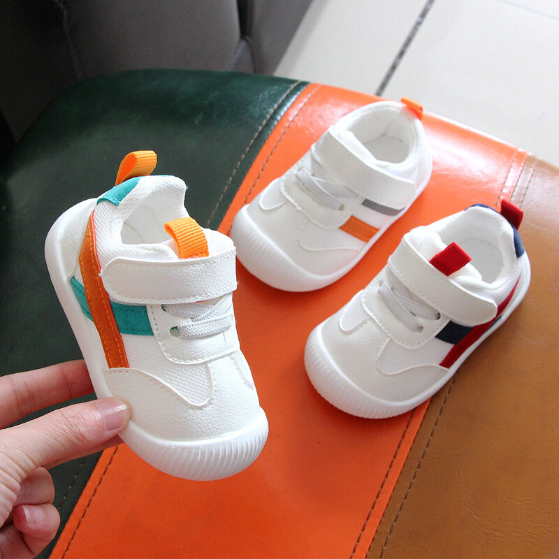 Scarpe da bambino per bambini scarpe da quattro stagioni scarpe da bambino da 0 a 3 anni fondo morbido antiscivolo scarpe singole traspiranti in rete per ragazzi