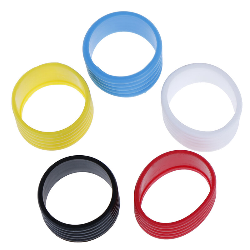 4Pcs Tennis Racket Sealing Rubber Ring Grip Hand Sweat-absorbing Band Fixed Silicone Ring Stretchable Handle Rubber Ring