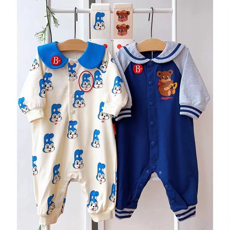 2024 Korean Girls Sweater Boys Sweatshirts Baby Set Child Spring  Jeans Kids Children Baby Clothes Little Boys Clothing