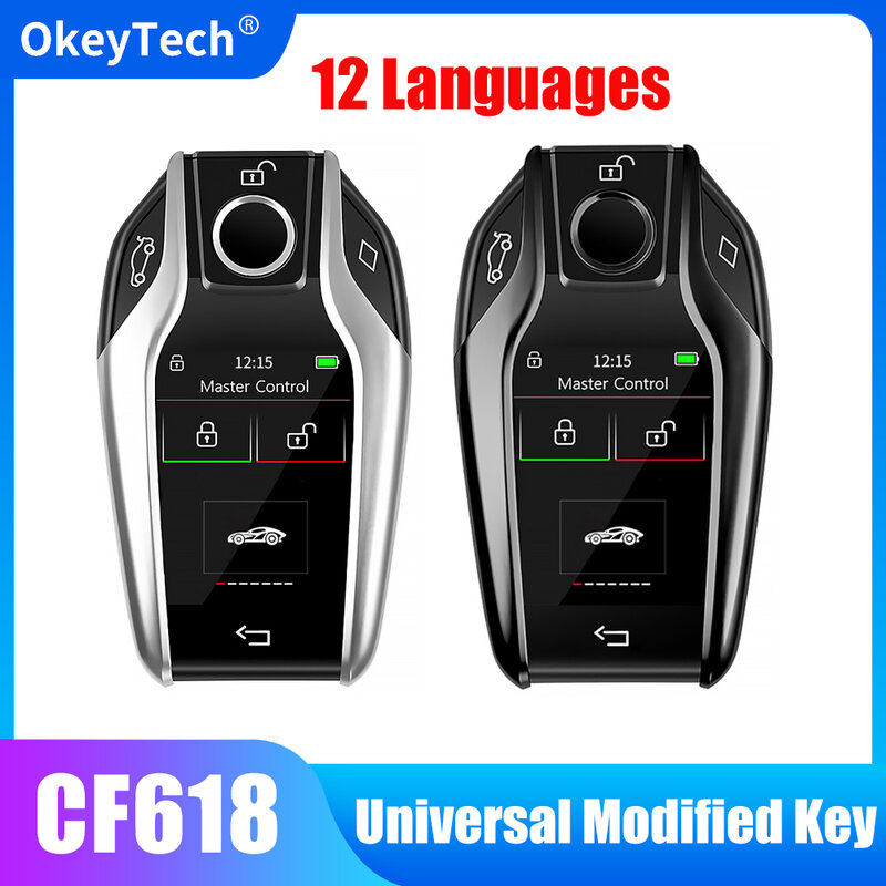 OkeyTech modificato CF618 Smart Remote Key schermo LCD per BMW per Benz per Audi per Toyota per Honda per Hyundai per KIA