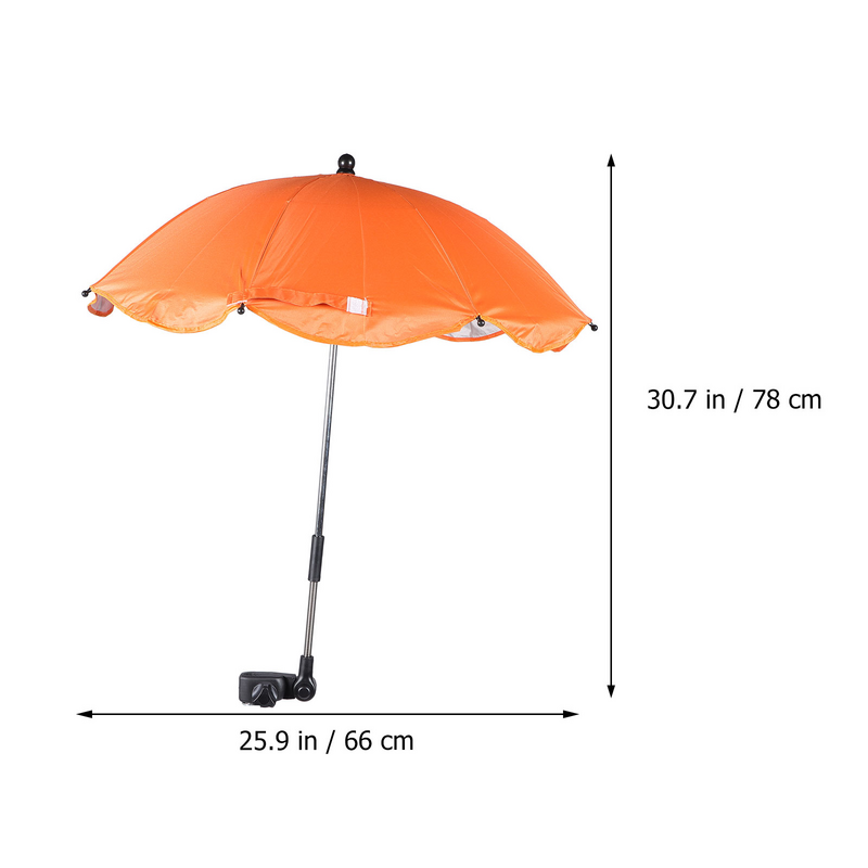 Payung kereta bayi Universal, payung penahan matahari dapat dilepas perlindungan UV