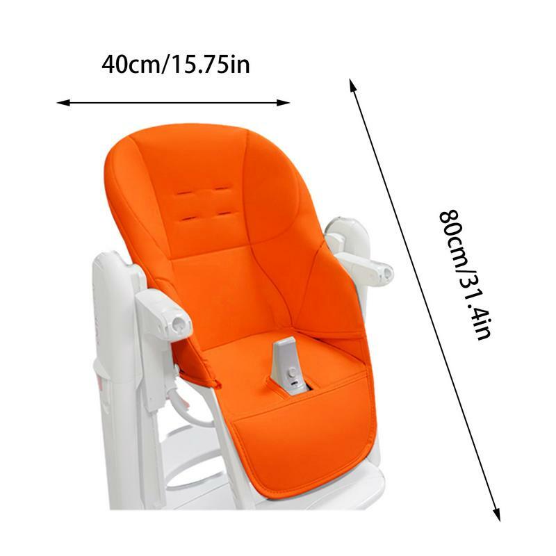 High Chair Seat Cushion Soft Kids Seat Cover Pad PU Leather And Sponge Kids Chair Cushion For Comfortable Chair Protection Cover