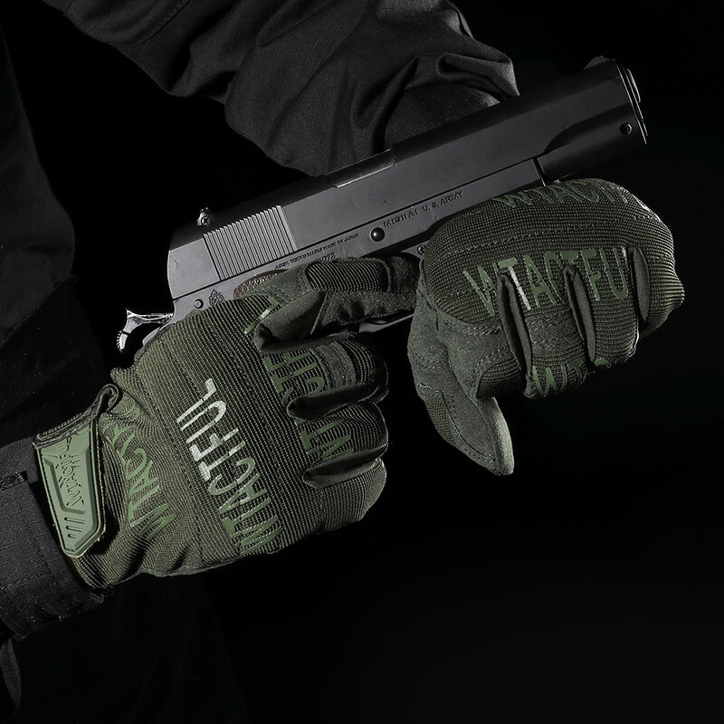Перчатки с пальцами, армейские тактические перчатки для сенсорного экрана для пейнтбола, работы, страйкбола, стрельбы, охоты, рыбы, черные зеленые камуфляжные варежки для мужчин